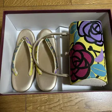 후리소데 기모노 조리 백 세트