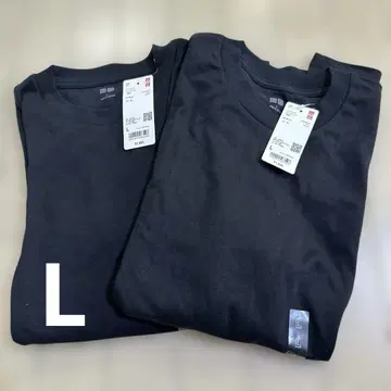 (택 포함) UNIQLO 유니클로 소프트 터치 크루넥T 긴팔 2장 세트