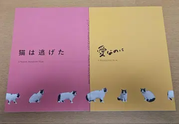 고양이는 도망쳤다 사랑인데 팜플렛 세트
