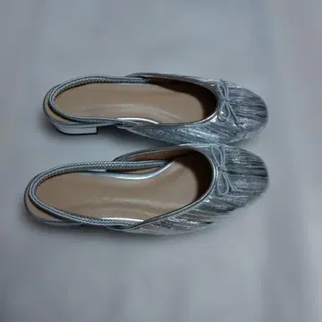 아스타 실버 슬립온 샌들 23.0cm