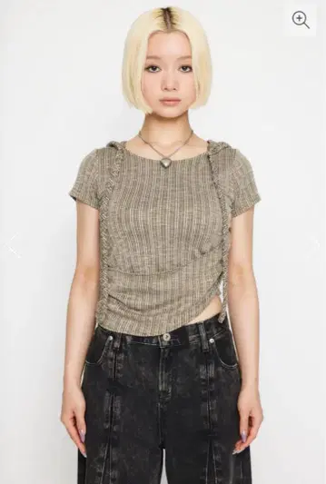 LAGUA GEM HOODIE BRAID 상의