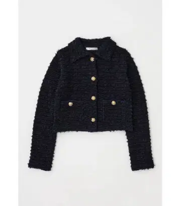 moussy TWEEDY 니트 가디건 블랙