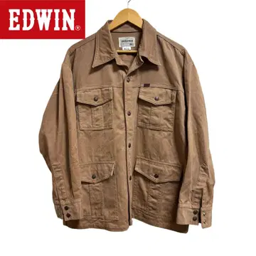 새상품급 EDWIN 브라운 커버올 아이엠리치맨 가을 코디