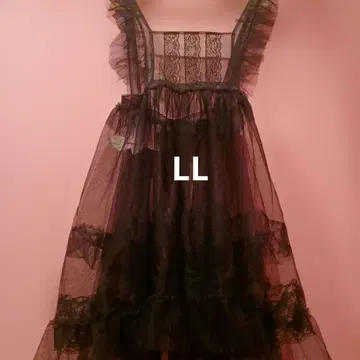 호시나 사쿠라코 튤 에이프런 시마무라 블랙 LL 사이즈