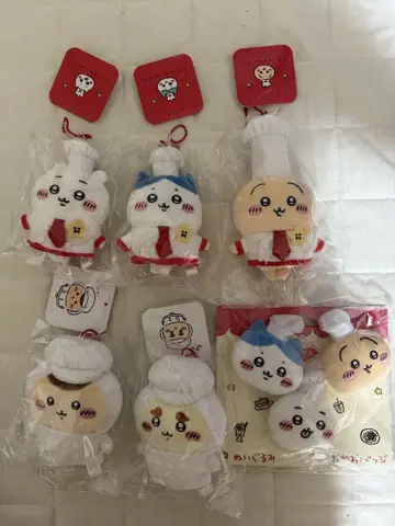 치이카와 레스토랑 요리사 마스코트 주방 담당 마스코트 배지