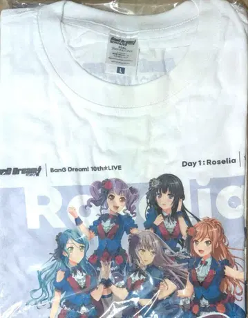 Roselia T셔츠 10th LIVE 프리미엄 시트 혜택