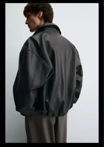 ZARA 블랙 가죽 자켓