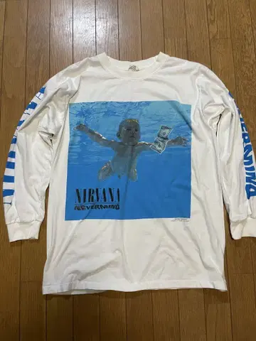 USA 롱 T셔츠 닐바나 NIRVANA 네버마인드 L