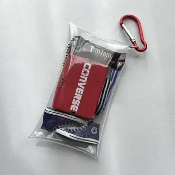 컨버스 팀탐 가챠 파우치 보라색