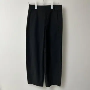 유니클로 저지 배럴 레그 팬츠 L 블랙 긴 길이