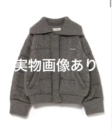 andmary Mary quilting knit jacket gray
