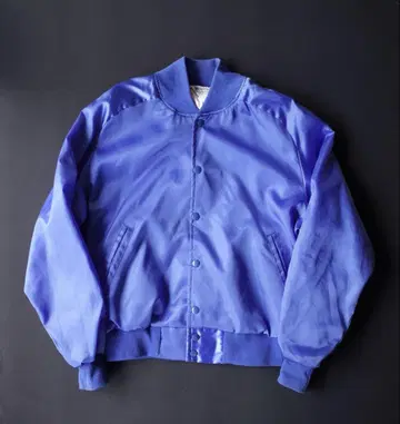 80s 빈티지 USA 새틴 나일론 자켓 바시티 자켓 무지
