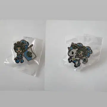 오사카 만박 산마리노 리베르타스 핀 배지 2개 페어
