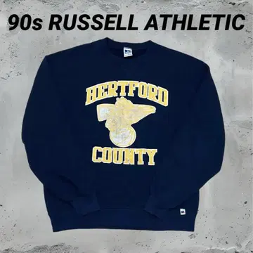 90s RUSSELL ATHLETIC 네이비 맨투맨 USA제 L