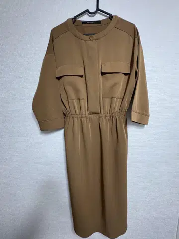 예카베카 브라운 긴팔 원피스