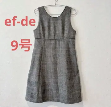 ef-de 에프데 글렌체크 A라인 미니 원피스