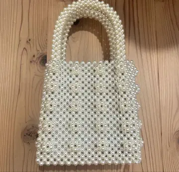 펄 비즈 핸드백