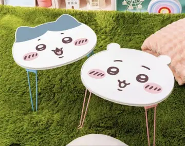 새상품 치이카와 (먼작귀) 얼굴 접이식 미니 테이블 1 하치와레
