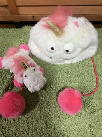 유니버설 유니콘 플러피 머리 장식 봉제 인형 묶음 판매