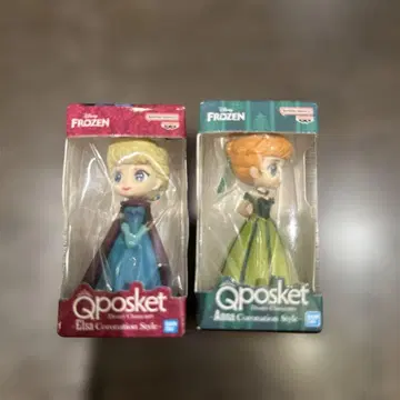 Qposket 엘사 안나 세트