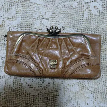 ANNA SUI 브라운 접이식 지갑