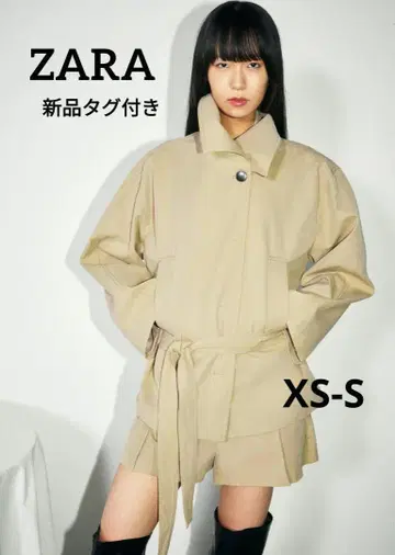 새상품 택 포함 ZARA 벨트 트렌치코트 XS-S 사이즈