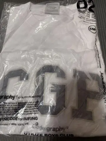 CODEGRAPHY CGP 화이트 T셔츠 L