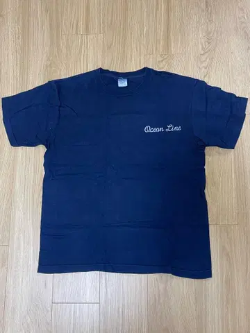 Ocean Line 세일러 카라 티셔츠 L 사이즈 네이비