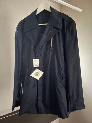 CAMPLIN 네이비 나일론 피 코트 사이즈 50