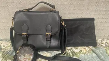 WEGO 새첼 통 숄더 블랙