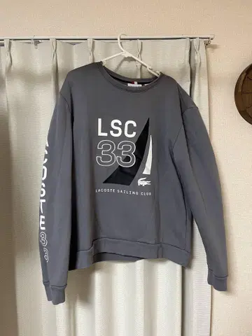 LACOSTE 그레이 트레이닝복 M 사이즈