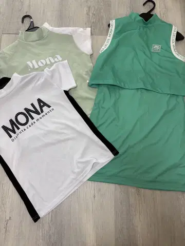 새상품 M 사이즈 모나델솔 골프 셔츠 원피스 셋업 3개 세트