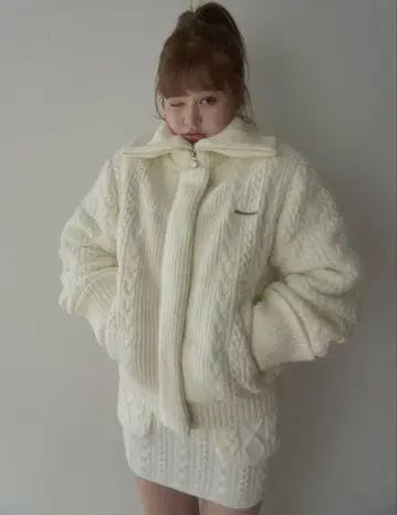 andmary Mary quilting knit jacket