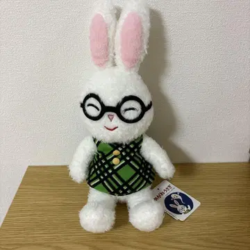 안경 토끼 봉제 인형 구 타입