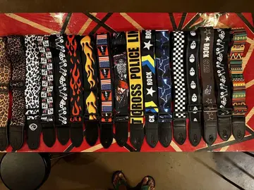 기타 베이스용 스트랩 다양한 디자인 묶음 판매 구제 의류점 등에도 최적