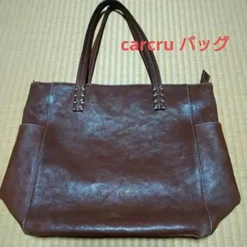 carcru 칼크루 소가죽 여성용 백 브라운 A4