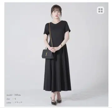 시로노사쿠라 UV컷 원피스 블랙