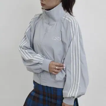후즈후 갤러리 S 로고 나일론 트랙 자켓 블루종