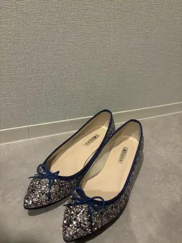 DIANA 글리터 플랫 펌프스 25cm