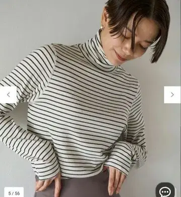 [ 택 포함 ] 언필로 UNFILO 코튼 캐시미어 터틀넥 티셔츠