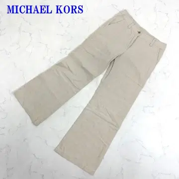 마이클코어스 슬랙스 팬츠 베이지 린넨 100% 4 C2979
