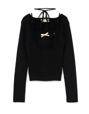 Andmary Sharon ribbon tops black