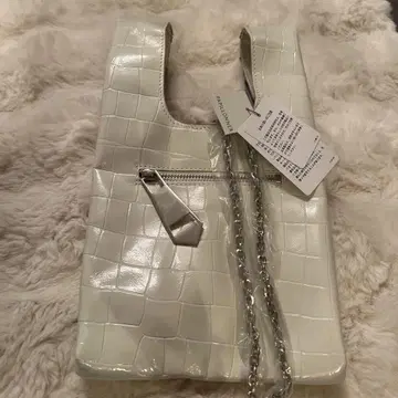 PAPILLONNER 화이트 핸드백 S-M