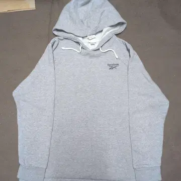 Reebok 그레이 후드 부착 후드티 L 사이즈