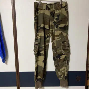 moussy 카모플라쥬 카고 팬츠 사이드 포켓 포함