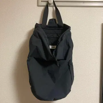 UNIQLO U 드로우 스트링 백팩 블랙