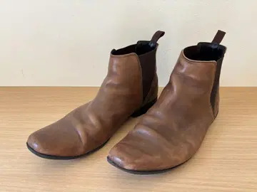 Clarks 브라운 가죽 사이드 고어 부츠