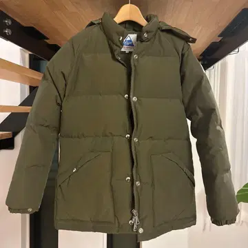 Cape Heights 후드 부착 다운 자켓 S 올리브 그린