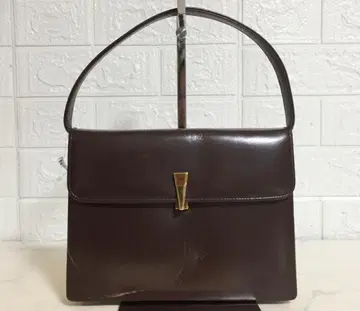 no36213 하세가와 타카시마야 가죽 포멀 핸드 백