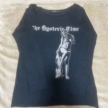 HYSTERIC GLAMOUR 블랙 긴팔 T셔츠